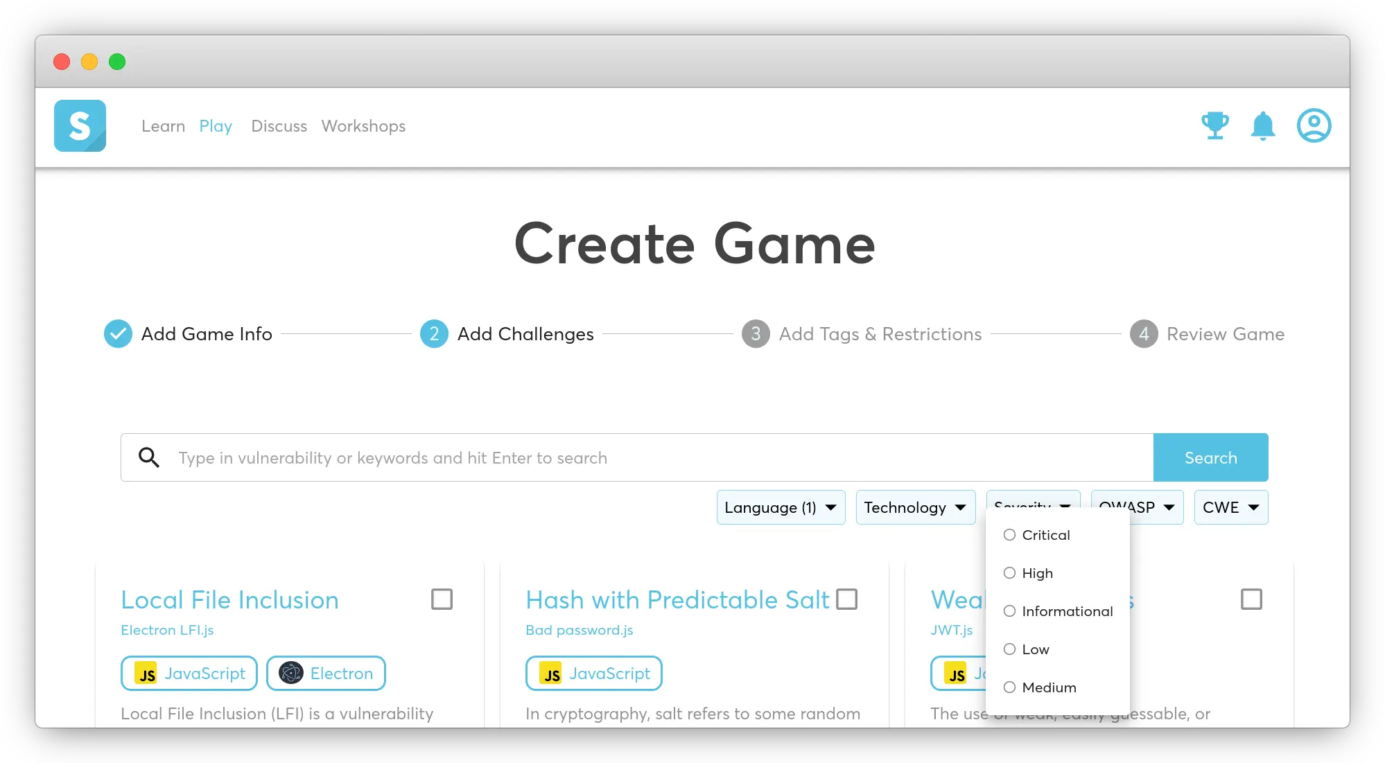 Create custom curriculum